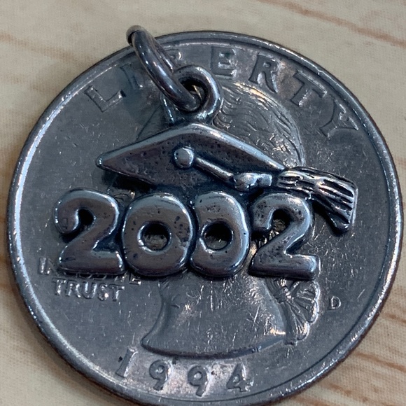 .925 2002 Graduation Sterling Silver Jewelry Charm - Picture 4 of 4